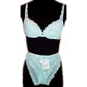 JESSICA Underwire Bra & Panties Set - 34B, Small